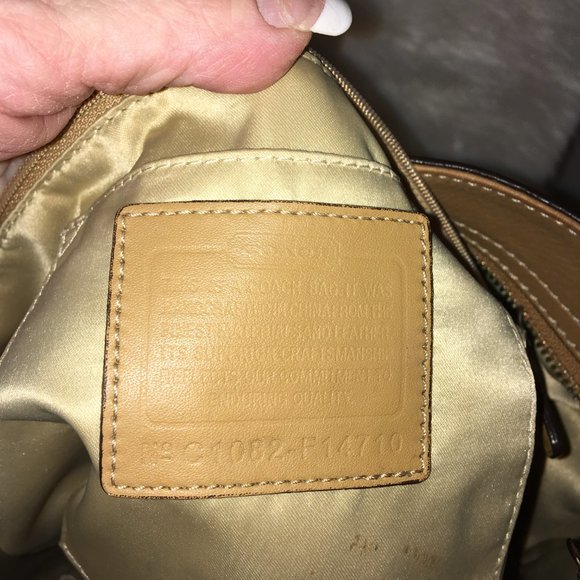 Vintage Coach Satin Signature w/Silver Hardware - Picture 8 of 9